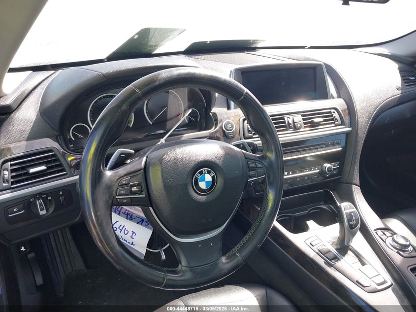 2012 BMW 640I VIN: WBALW3C56CC892078 Lot: 44448715