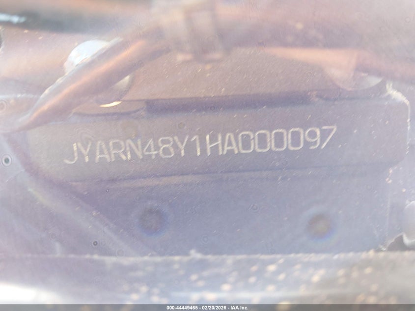 2017 Yamaha Fz10 C VIN: JYARN48Y1HA000097 Lot: 44449465