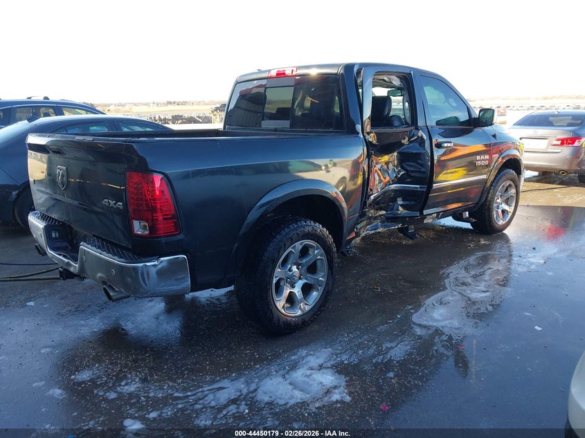 2017 Ram 1500 5.7 Ram Laramie black Lot 111044450179 Vin 1C6RR7NT0HS782929