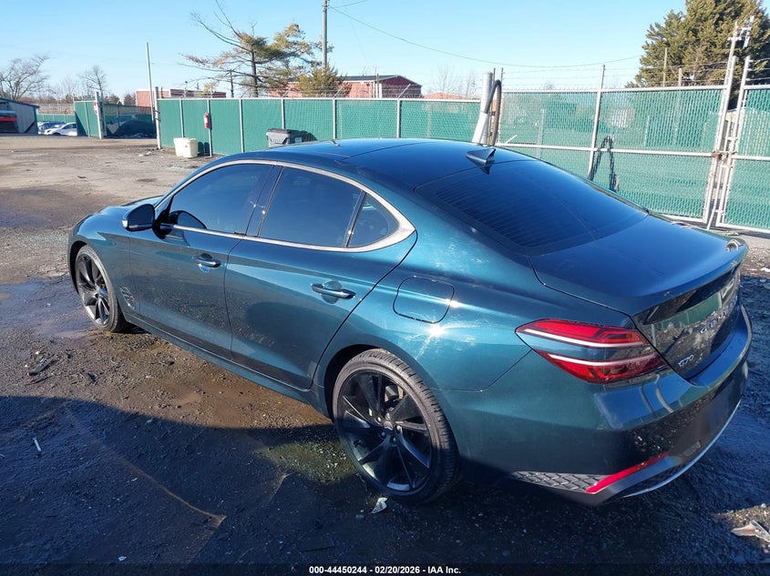 Vin: kmtg34ta1pu118449, lot: 44946910, genesis g70 2.0t rwd 20233