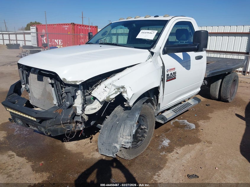 2015 Ram 3500 Ram 3500 Chassis Tradesman/Slt white Lot 111044450467 Vin 3C7WRTAL8FG575805
