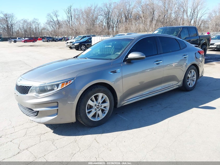 Vin: 5xxgt4l31jg204762, lot: 44947291, kia optima lx 20182