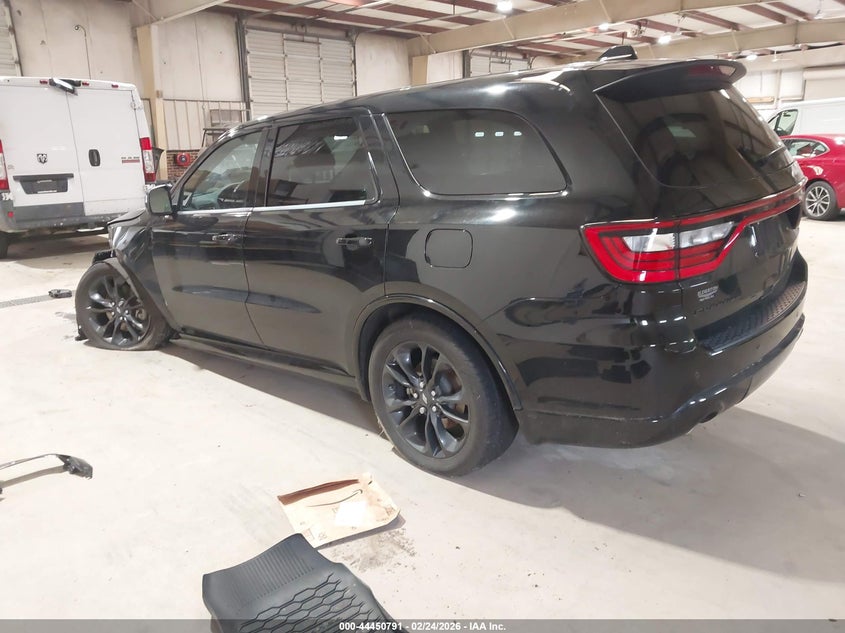 Vin: 1c4rdhag0mc540636, lot: 44947457, dodge durango sxt plus rwd 20213