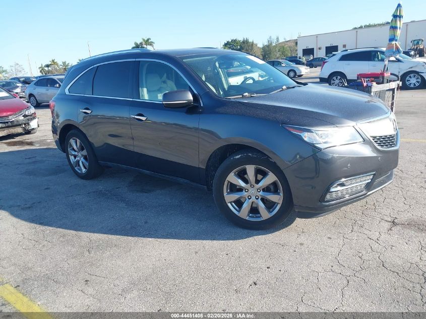 2014 Acura Mdx Advance Pkg W/Entertainment Pkg