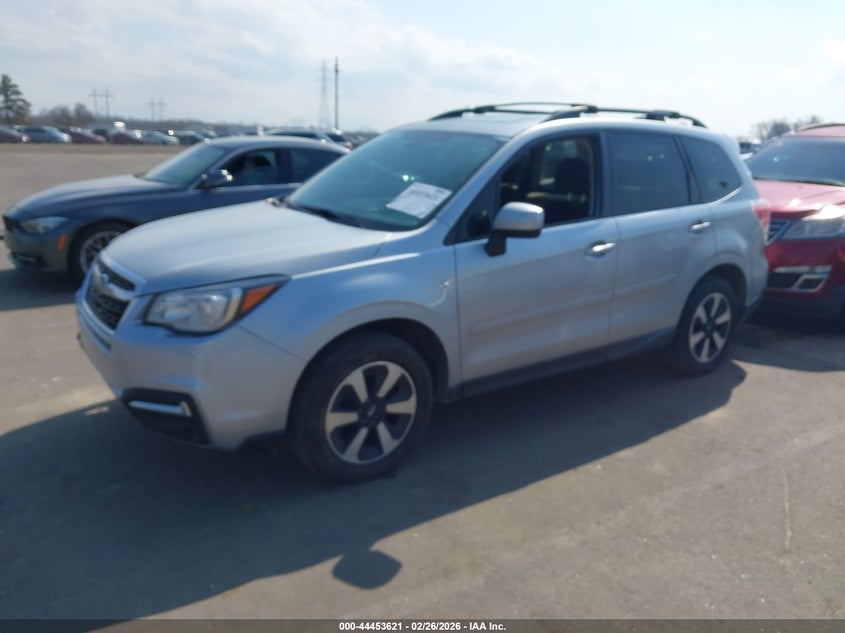 2017 Subaru Forester 2.5 2.5I Premium silver Lot 111044453621 Vin JF2SJAGC8HH527097