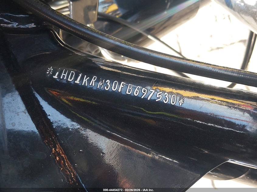 2015 Harley-Davidson Flhxs Street Glide Special VIN: 1HD1KRM30FB697530 Lot: 44454272