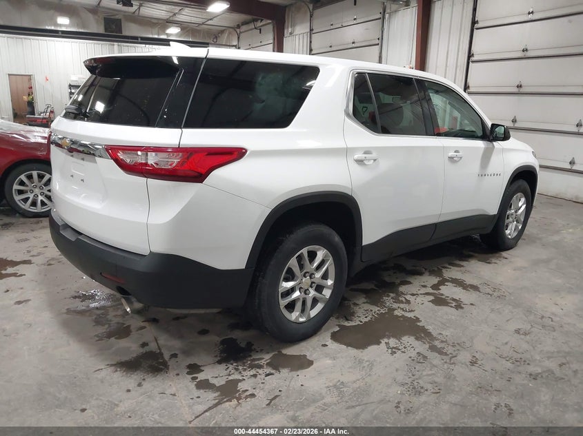 VIN 1GNEVFKWXMJ267293 2021 CHEVROLET TRAVERSE AWD LS