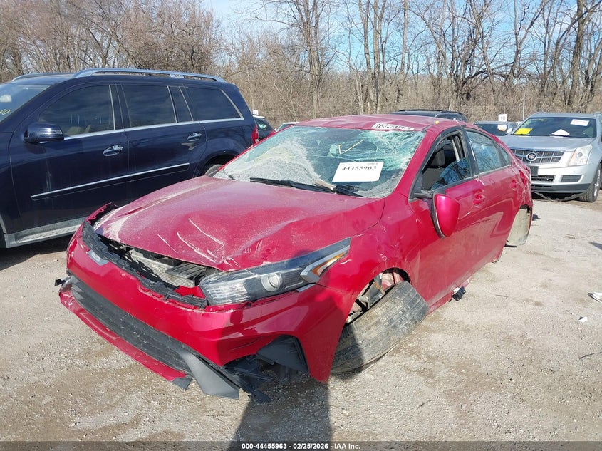 Vin: 3kpf24ad3ne478828, lot: 44952629, kia forte lxs 20222