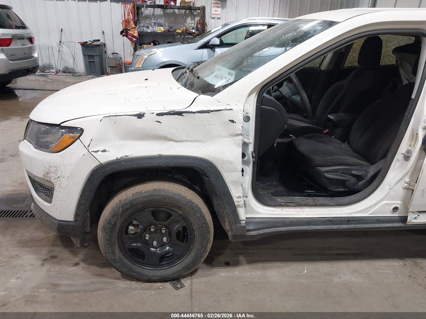 2020 Jeep Compass 2.4 Sport 4X4 white Lot 111044456765 Vin 3C4NJDAB2LT212237