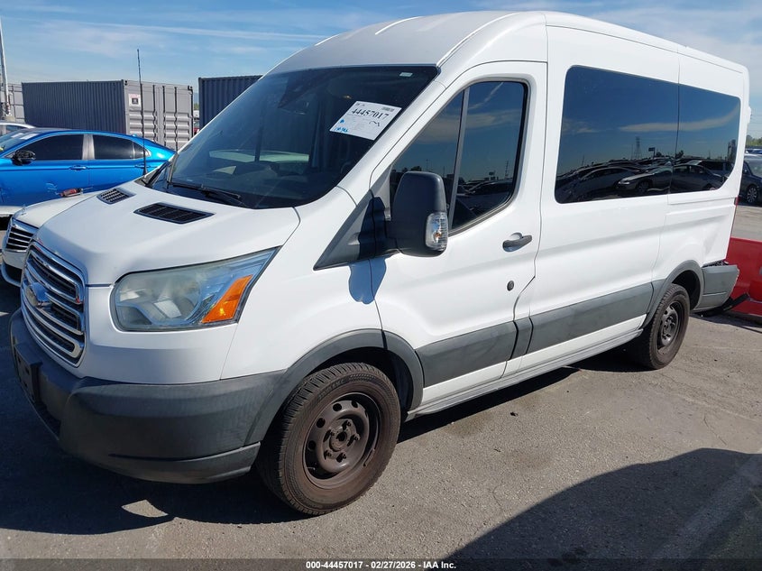 Vin: 1fdzk1cm4fkb31706, lot: 44953683, ford transit-150 xlt 20152