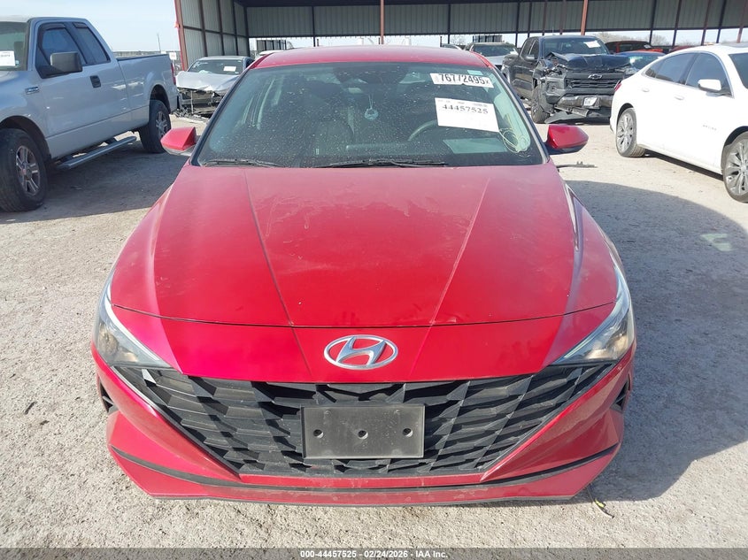 VIN 5NPLM4AG4NH076545 2022 HYUNDAI ELANTRA SEL
