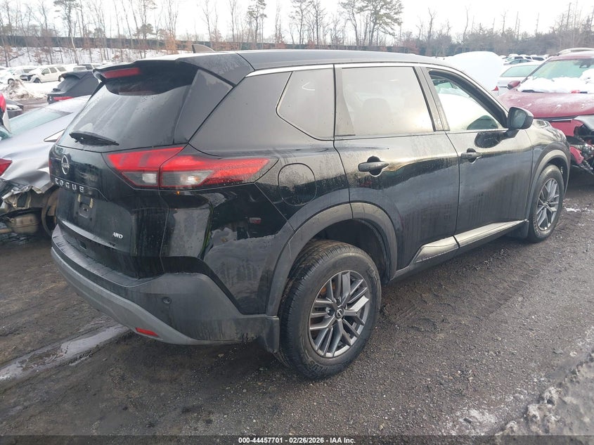 2023 Nissan Rogue 1.5 S Intelligent Awd Black Lot 111044457701 Vin 5N1BT3AB4PC762804