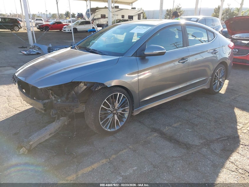 2018 Hyundai Elantra Sport KMHD04LBXJU507886 photo 1