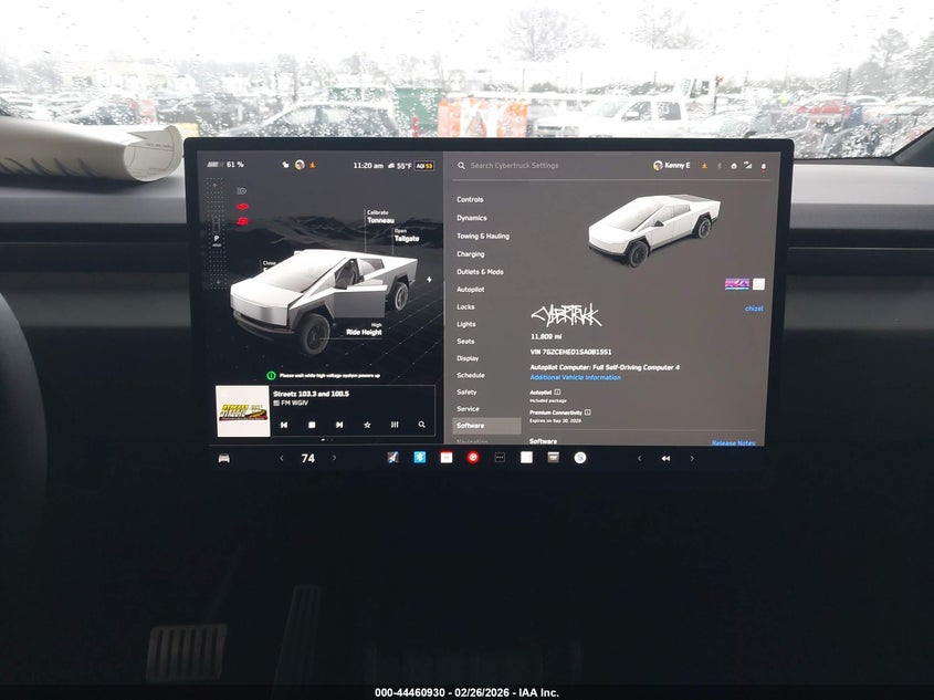 2025 Tesla Cybertruck All-Wheel Drive VIN: 7G2CEHED1SA081551 Lot: 44460930