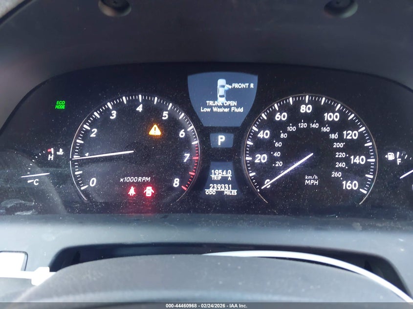 2012 Lexus Ls 460 VIN: JTHBL5EF6C5113306 Lot: 44460968