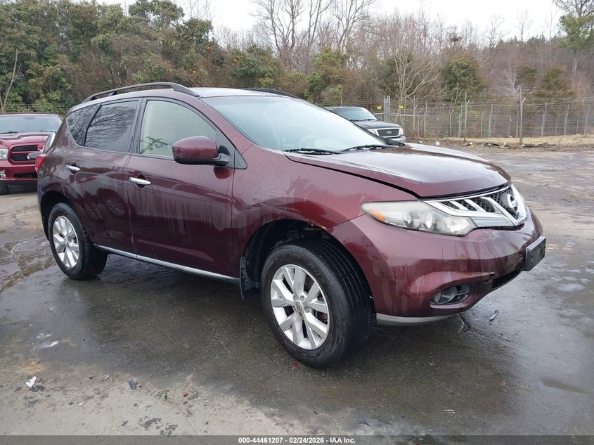 2013 Nissan Murano Sv VIN: JN8AZ1MW2DW320555 Lot: 44461207