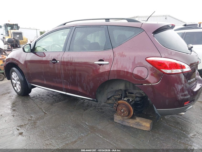2013 Nissan Murano Sv VIN: JN8AZ1MW2DW320555 Lot: 44461207