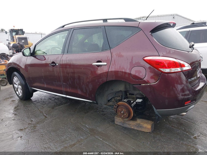 2013 Nissan Murano Sv VIN: JN8AZ1MW2DW320555 Lot: 44461207