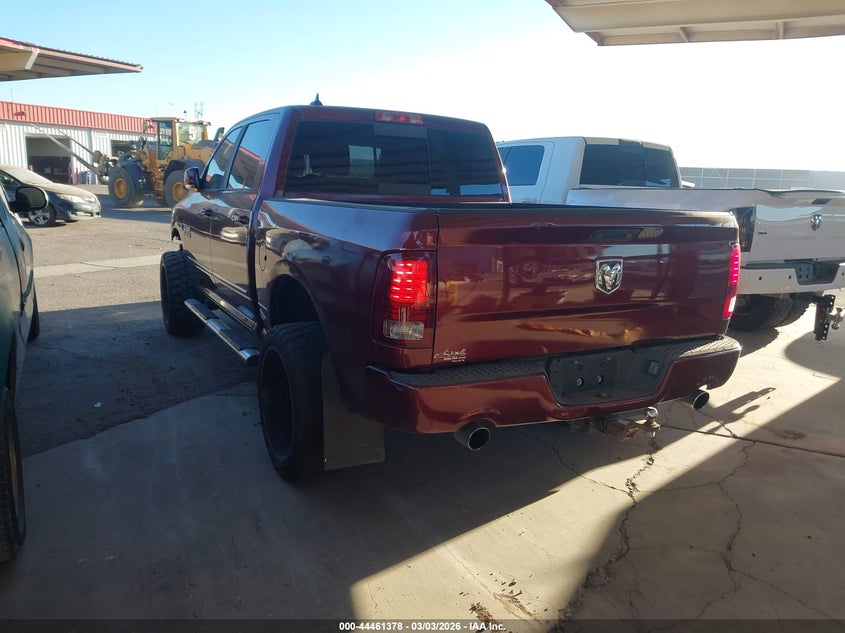 Vin: 1c6rr6mt1gs214361, lot: 44958045, ram 1500 sport 20163
