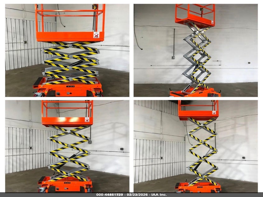 2025 Orange Scissor Lift P/U At Branch