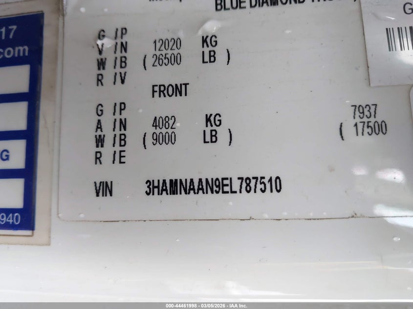 2014 INTERNATIONAL 4000 4300 LP TRUCK N/A