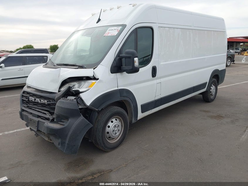 Vin: 3c6lrvdg9pe506359, lot: 44958681, ram promaster 2500 high roof 159 wb 20232