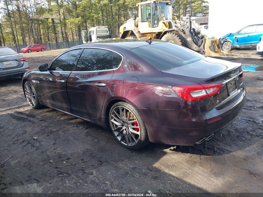 Vin: zam56rpl8h1226474, lot: 44959367, maserati quattroporte s granlusso 20173