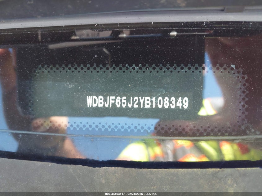 2000 Mercedes-Benz E 320 VIN: WDBJF65J2YB108349 Lot: 44463117