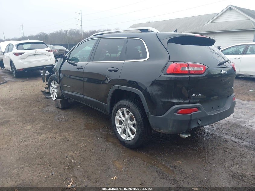 2017 Jeep Cherokee 2.4 Latitude 4X4 black Lot 111044463376 Vin 1C4PJMCB6HW546388
