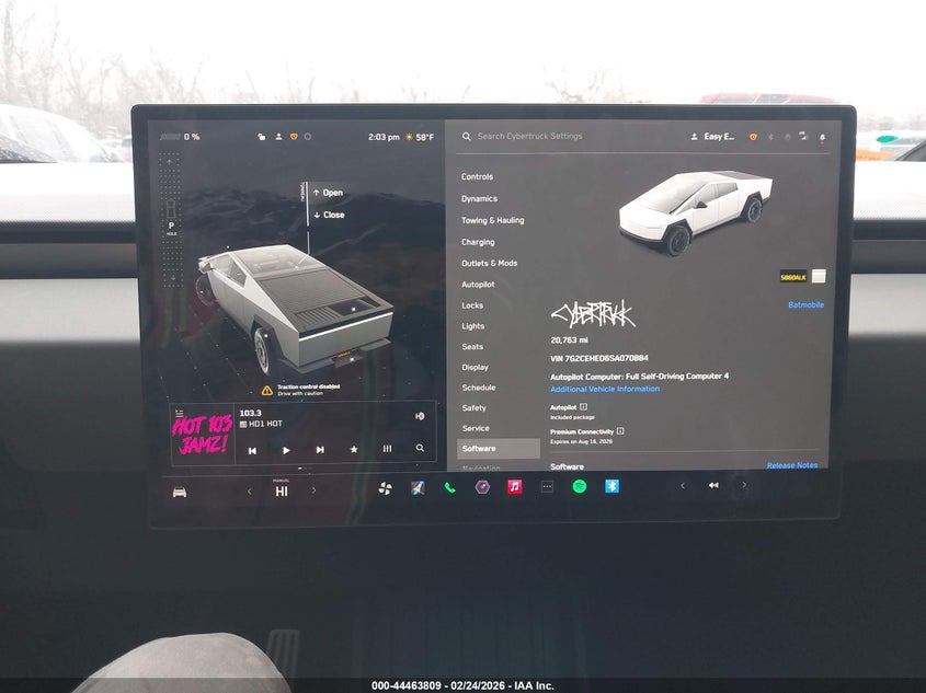 2025 Tesla Cybertruck All-Wheel Drive VIN: 7G2CEHED6SA070884 Lot: 44463809