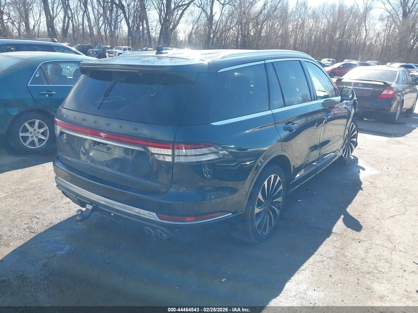 Vin: 5lmyj9yy4mnl00169, lot: 44961210, lincoln aviator black label grand touring 20214