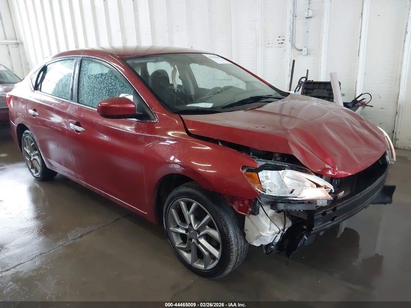 2017 Nissan Sentra 1.8 Sv red Lot 111044465009 Vin 3N1AB7AP0HL655814