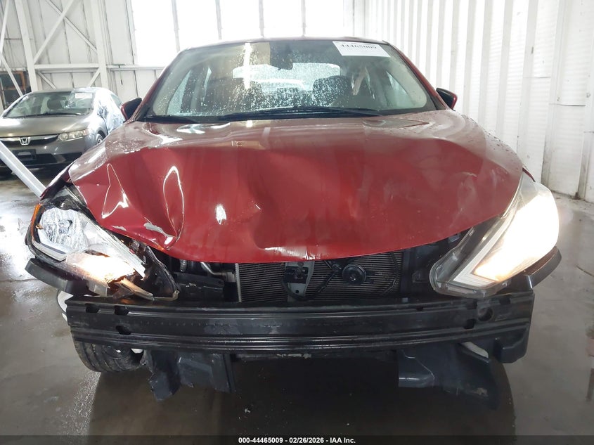2017 Nissan Sentra 1.8 Sv red Lot 111044465009 Vin 3N1AB7AP0HL655814