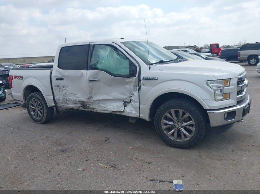 2017 Ford F-150 5.0 Lariat white Lot 111044465239 Vin 1FTEW1EF0HKC70059