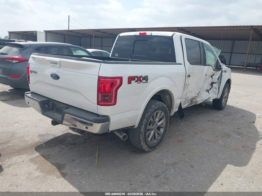 2017 Ford F-150 5.0 Lariat white Lot 111044465239 Vin 1FTEW1EF0HKC70059