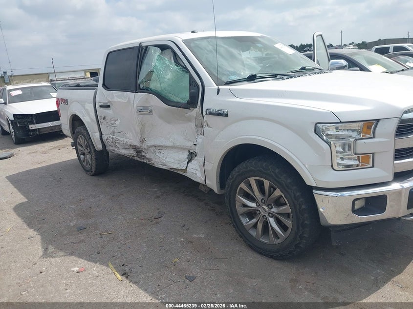 2017 Ford F-150 5.0 Lariat white Lot 111044465239 Vin 1FTEW1EF0HKC70059