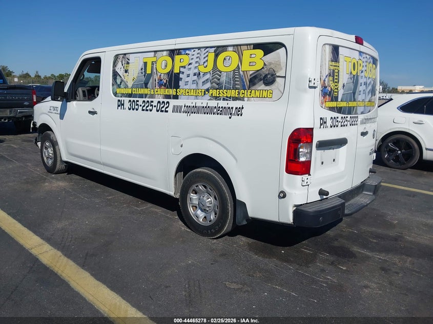 2018 Nissan Nv Cargo Nv2500 Hd Sv V6