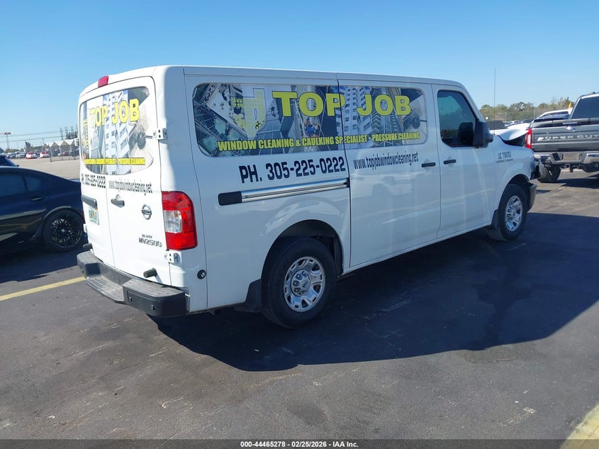 2018 Nissan Nv Cargo Nv2500 Hd Sv V6