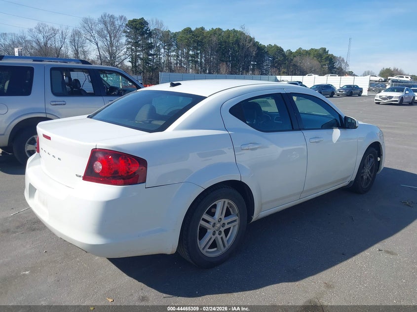 Vin: 1c3cdzcb9dn625707, lot: 44961976, dodge avenger sxt 20134