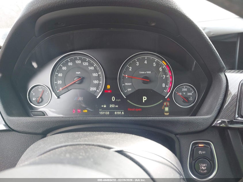 2015 BMW M3 VIN: WBS3C9C52FP806222 Lot: 44465418