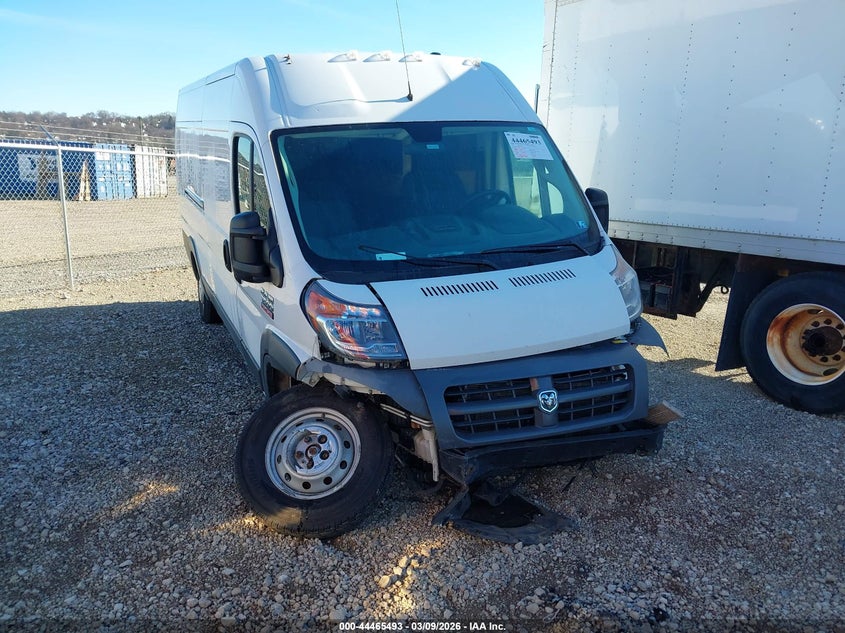 2018 Ram Promaster 3500 Cargo Van High Roof 159 Wb Ext