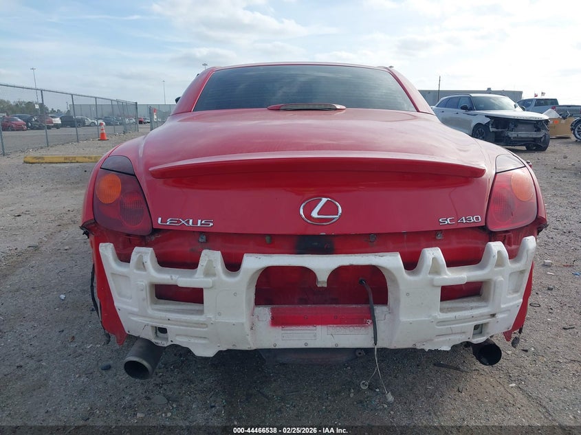 2002 Lexus Sc 430 VIN: JTHFN48Y020026869 Lot: 44466538