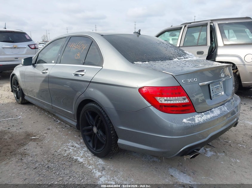 2012 Mercedes-benz C class 3.0 C 300 Sport 4Matic grey Lot 111044466604 Vin WDDGF8BB5CR226941