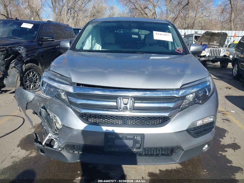 2018 Honda Pilot 3.5 Ex-L silver Lot 111044467077 Vin 5FNYF6H55JB009977
