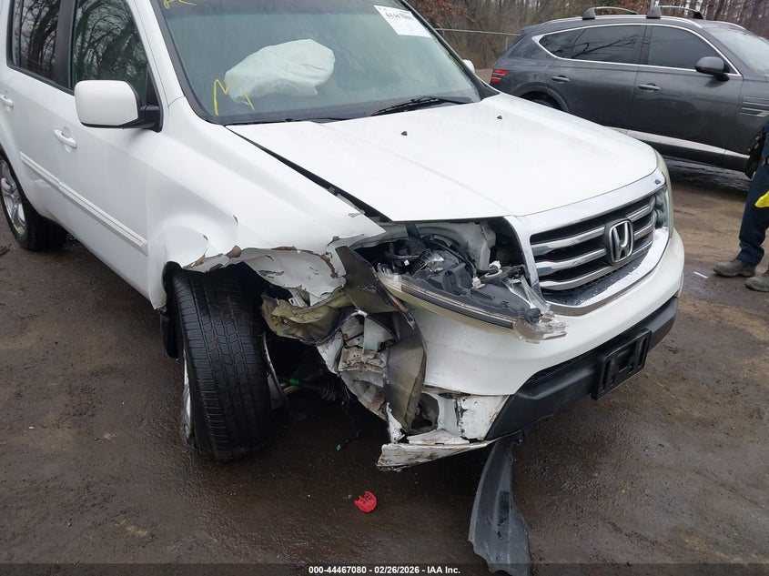 5FNYF4H52DB031914 2013 Honda Pilot 3.5 Ex-L white