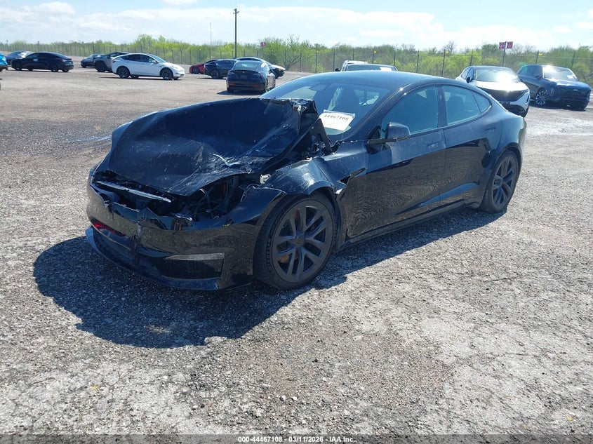 Vin: 5yjsa1e64nf480450, lot: 44963775, tesla model s plaid tri motor all-wheel drive 20222