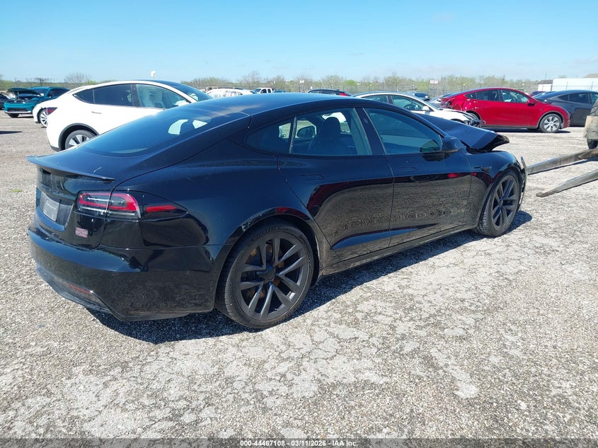 Vin: 5yjsa1e64nf480450, lot: 44963775, tesla model s plaid tri motor all-wheel drive 20224