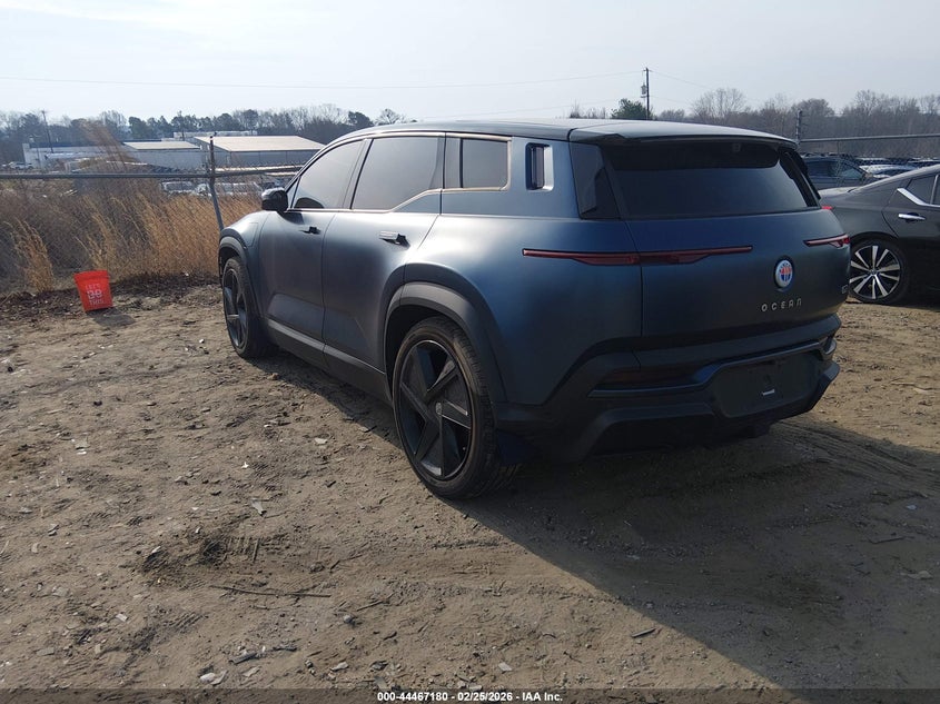 Vin: vcf1zbu23pg005096, lot: 44963847, fisker ocean one 20233