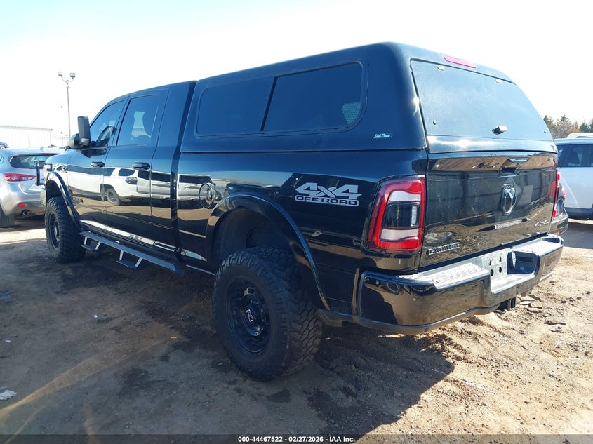 Vin: 3c6ur5nl4kg656389, lot: 44964189, ram 2500 laramie  4x4 6'4 box 20193