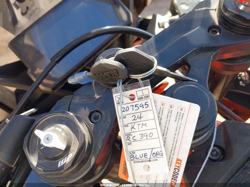 VIN MD2JYJ406RN207595 2024 KTM 390 RC